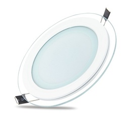Round Halogen Inlet Glass White 18W