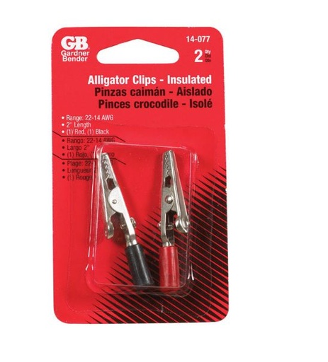 Clip Alligator 2" Ins 2P.