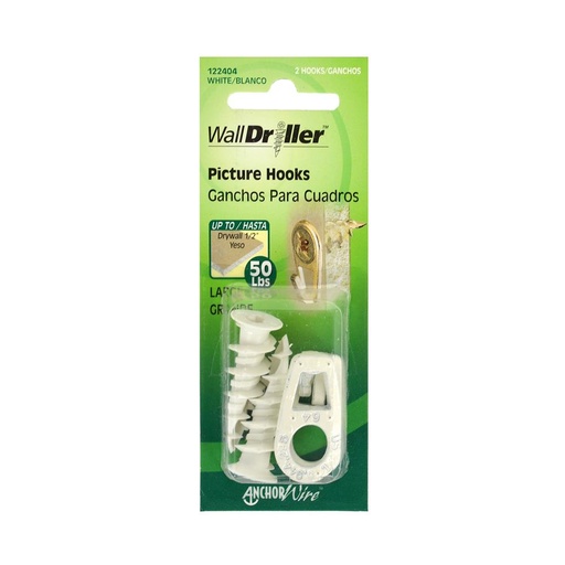 Picture Hook 50Lb Sm Wht