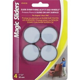 Floor Slide 1-1-2 Rnd 4Pk