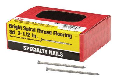 Ace 8D 2-1/2 in. Flooring Bright Steel Nail Round 1 lb.