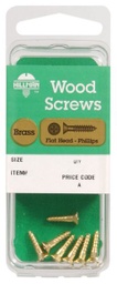 Hillman No. 6 x 3/4 in. L Phillips Wood Screws 8 pk