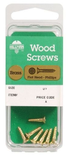 Hillman No. 10 x 2 in. L Phillips Wood Screws 2 pk