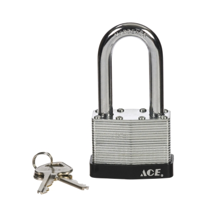 Laminated Long Shackle Padlock 50Mm (2In) Steel Ace