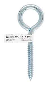 Eyebolt 4In (10.16Cm) 3-4In Eye (19.0Mm) Zinc Plated Steel Ace