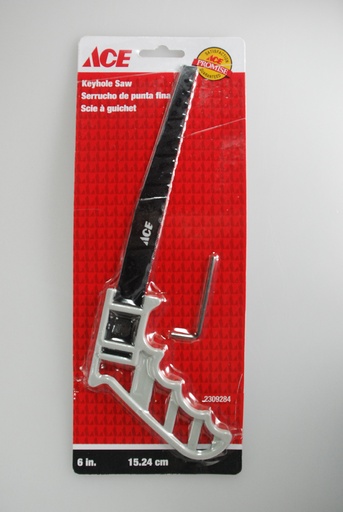 Key Hole Saw 6In (15Cm) Plastic Handle Ace Cancel