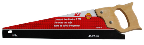 8 Tpi Crosscut Saw 18In (46Cm) Wood Handle Ace.
