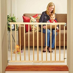 North States White 30 in. H x 28-42 in. W Wood Child Safety. Gate