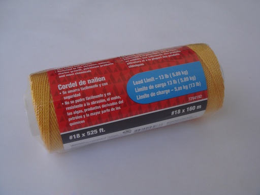 Twine Tw Nylon #18X 525 Ft. - 160 M Gold, Cancel