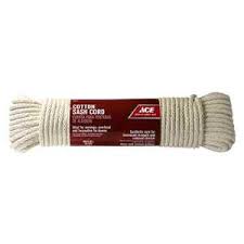 Cord Sash Braided Cotton 5Mm X 15M (3-16In X 50Ft), Light Load Natural Ace
