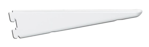 Knape & Vogt White Steel Bracket 16 Ga. 9 in. L 225 lb.