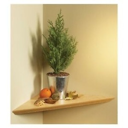 Knape &amp; Vogt 3/4 in. H x 17 in. W x 17 in. D Oak Wood Corner Shelf