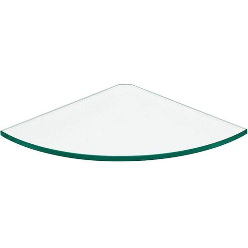 Pl Glass Corner 1/4 Clear