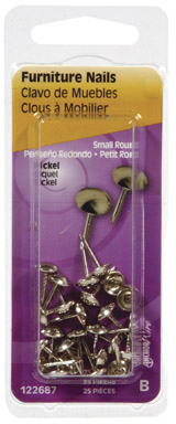 Hillman 7/16 in. Furniture Nickel Stainless Steel Nail Round