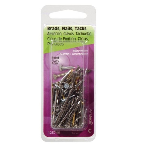 Hillman 16 Ga. x Assorted Sizes L Steel Brad Nail Assortment 1 pk 2 oz.