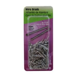 Hillman 18 Ga. x 5/8 in. L Bright Steel Brad Nails 1 pk 2 oz.