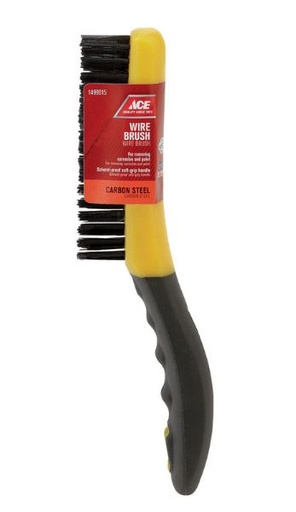 Shoe Handle Style Wire Brush 9 1-2In X 1 1-16In (24.1Cm X 26.9Mm) Carbon Steel Ace.