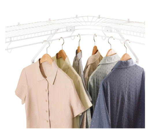 Shelf Corner 12" Wht.