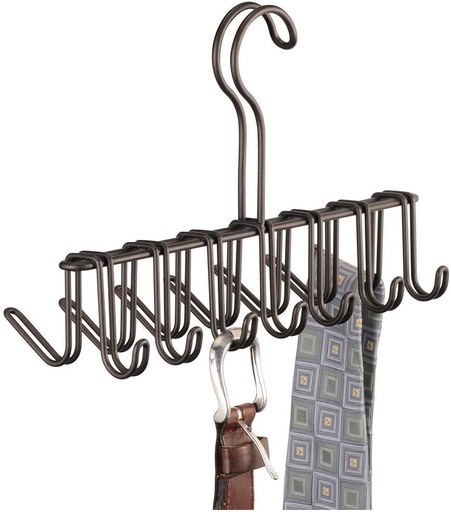 TIE & BELT HANGER BRNZ