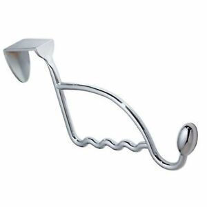 InterDesign 4-1/2 in. L Chrome Silver Metal Medium Over-the-Door Garment Hook 1 pk