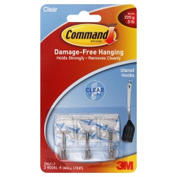 Hooks Wire Small Clr3Pk