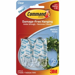 Hooks Medium Clr 2Pk