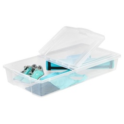 Iris Underbed 6.5 in. H x 20 in. W x 39 in. D Stackable Storage Box