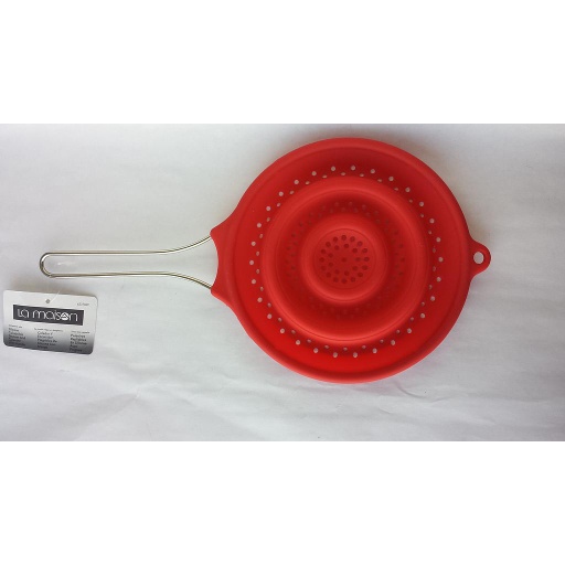 Collapsible Strainer And Collander With Handle, 37Cm X 20Cm (14.6In X 7.9In) Silicone La Maison.