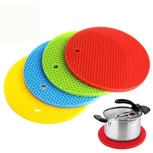 Trivet And Jar Opener Round 20.3Cm, (8In) Silicone