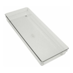 InterDesign Linus 2 in. H x 6 in. W x 15 in. L Clear Plastic Drawer Organizer.