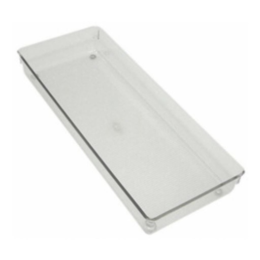 Inter Design Linus 2 in.6x15 in. L Clear Drawer Organizer.