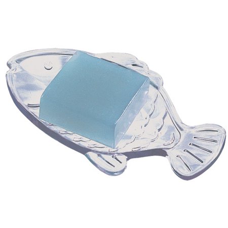 Holder Soap Fish Clear.