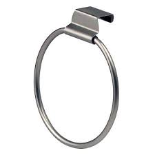 Over The Drawer Cabinet Towel Ring Brushed Ni