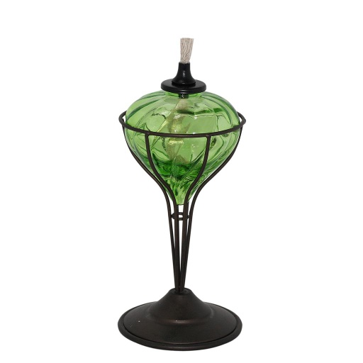 Torch Table Top Glass Red Patio Essentials.