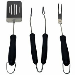 Tool Set Bbq 3 Piece Stainless Steel Soft Res.