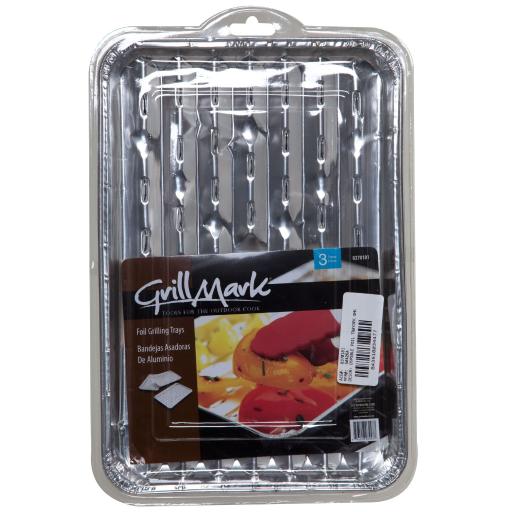 Disposable Foil Trays 3 Pack 22.86Cm X 34.29