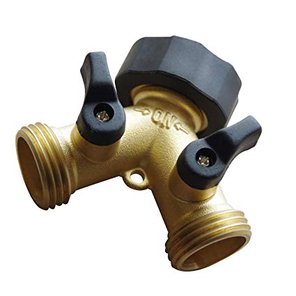 Y Connector Hose Brass Black Plastic