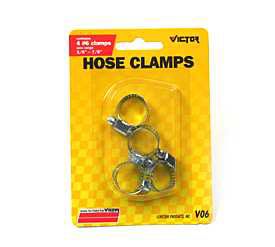 Clamp Hose 1-4"X7-8" 4Pk