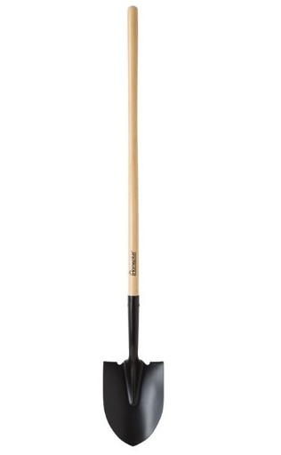 Shovel Round Point Steel 47In (1.2M) Wood Hom