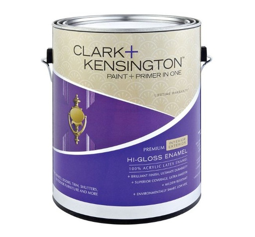 Ace Clark+Kensington. High-Gloss Tintable Base Ultra White Base Acrylic Latex Paint and Primer
