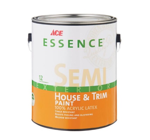 Ace Essence Semi-Gloss Tintable Base Acrylic Latex House & Trim Paint Outdoor 1 gal