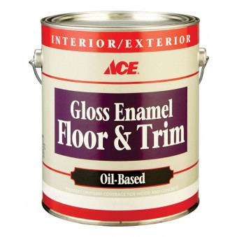 Ace Gloss Enamel Floor & Trim Gloss Green Floor Paint 1 gal