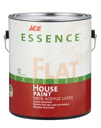 Ace Essence Flat White Acrylic Latex House Paint Outdoor 1 gal