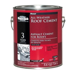 Black Jack Gloss Black Patching Cement All-Weather Roof Cement 1 gal