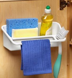 Storage Caddy White Plastic Spectrum