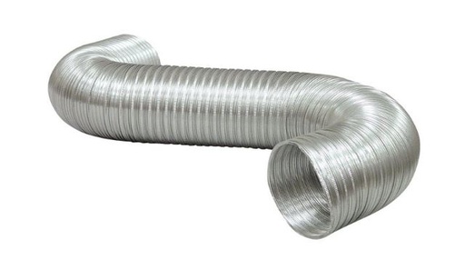 Deflect-O Jordan 28 in. L x 8 in. Dia. Black/Silver Aluminum Dryer and Vent Hose