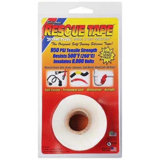 Rescue Tape 1" X 12' Clr.