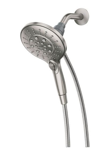 Handheld Showerhead 6 Setting 4.33In (11Cm), Head 60In (152Cm) Hose Abs White Smart