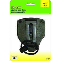 Hy-Ko 2GO Plastic Black Split Ring Key Reel