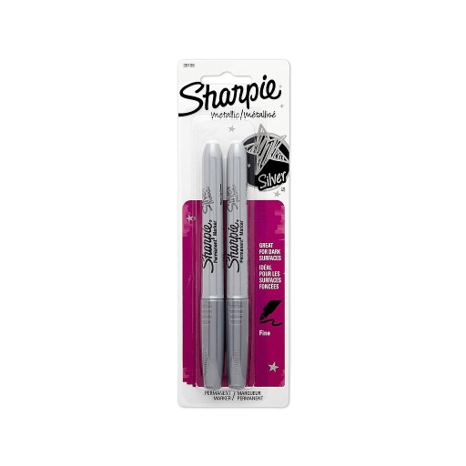 Sharpie Metallc Slvr 2Ct